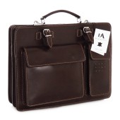 Servieta din piele naturala, model DiAmanti Rovigo Testa di Moro